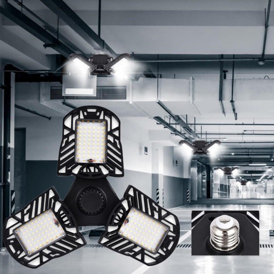 AC85-265V E26 E27 60W Pure White 144 LED Folding Garage Ceiling Light Bulb Workshop Adjustable Deformable Lamp AC85-265V E26 E27 60W Pure White 144 LED Folding Garage Ceiling Light Bulb Workshop Adjustable Deformable Lamp