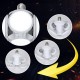 AC85-265V E27 30W 5730 SMD Five-leaves Foldable Football Shape UFO 120 LED Light Bulb for Home Indoor Use