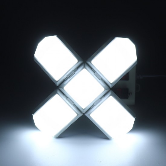AC85-265V E27 40W Folding Four-Leaf LED Lamp Household Deformation Uniform Bulb Indoor Lighting AC85-265V E27 40W Folding Four-Leaf LED Lamp Household Deformation Uniform Bulb Indoor Lighting