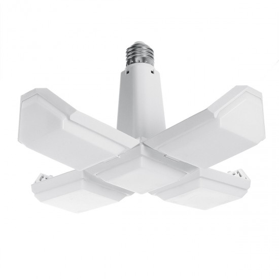 AC85-265V E27 40W Folding Four-Leaf LED Lamp Household Deformation Uniform Bulb Indoor Lighting AC85-265V E27 40W Folding Four-Leaf LED Lamp Household Deformation Uniform Bulb Indoor Lighting