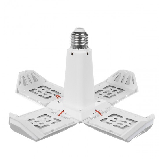 AC85-265V E27 40W Folding Four-Leaf LED Lamp Household Deformation Uniform Bulb Indoor Lighting AC85-265V E27 40W Folding Four-Leaf LED Lamp Household Deformation Uniform Bulb Indoor Lighting
