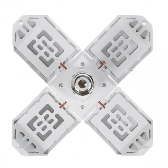 AC85-265V E27 40W Folding Four-Leaf LED Lamp Household Deformation Uniform Bulb Indoor Lighting AC85-265V E27 40W Folding Four-Leaf LED Lamp Household Deformation Uniform Bulb Indoor Lighting