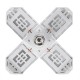 AC85-265V E27 40W Folding Four-Leaf LED Lamp Household Deformation Uniform Bulb Indoor Lighting AC85-265V E27 40W Folding Four-Leaf LED Lamp Household Deformation Uniform Bulb Indoor Lighting