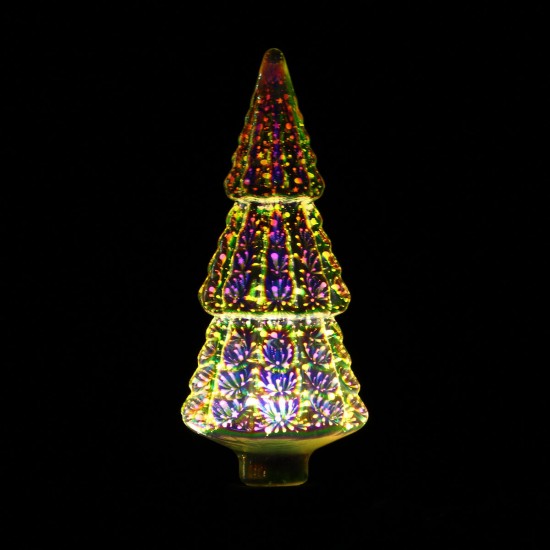 AC85-265V E27 4W Christmas Tree 3D Firework LED Light Bulb for Holiday Home Decorate Restaurant Decor