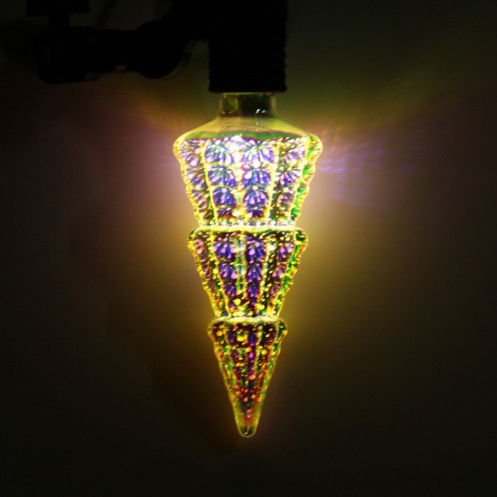 AC85-265V E27 4W Christmas Tree 3D Firework LED Light Bulb for Holiday Home Decorate Restaurant Decor AC85-265V E27 4W Christmas Tree 3D Firework LED Light Bulb for Holiday Home Decorate Restaurant Decor