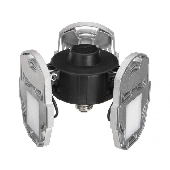 AC85-265V E27 60W Pure White Three-Leaf Sliver 126LED Deformable Foldable Garage Light Bulb Shop Ceiling Lamp AC85-265V E27 60W Pure White Three-Leaf Sliver 126LED Deformable Foldable Garage Light Bulb Shop Ceiling Lamp