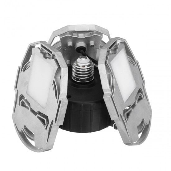 AC85-265V E27 60W Pure White Three-Leaf Sliver 126LED Deformable Foldable Garage Light Bulb Shop Ceiling Lamp AC85-265V E27 60W Pure White Three-Leaf Sliver 126LED Deformable Foldable Garage Light Bulb Shop Ceiling Lamp
