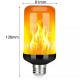 AC85-265V E27 7W Flame Effect Fire Light Bulb Gravity Sensor 4 Modes Flickering Lamp