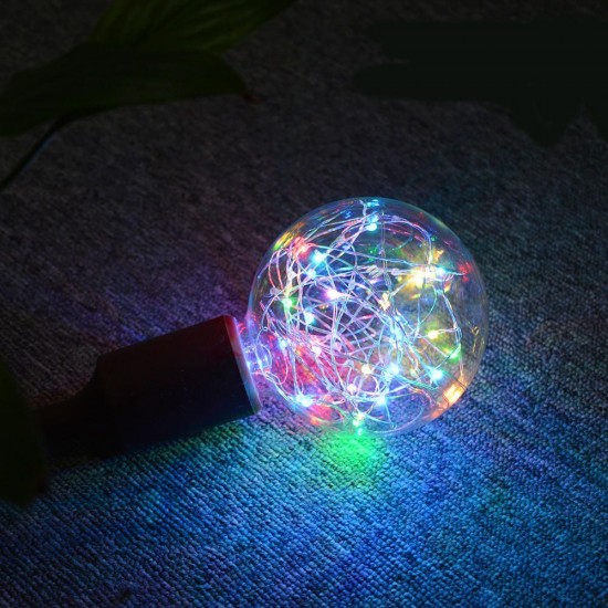 AC85-265V E27 G80 G95 G125 RGB LED Holiday Christmas Fairy Wire Light Bulb for Decoration