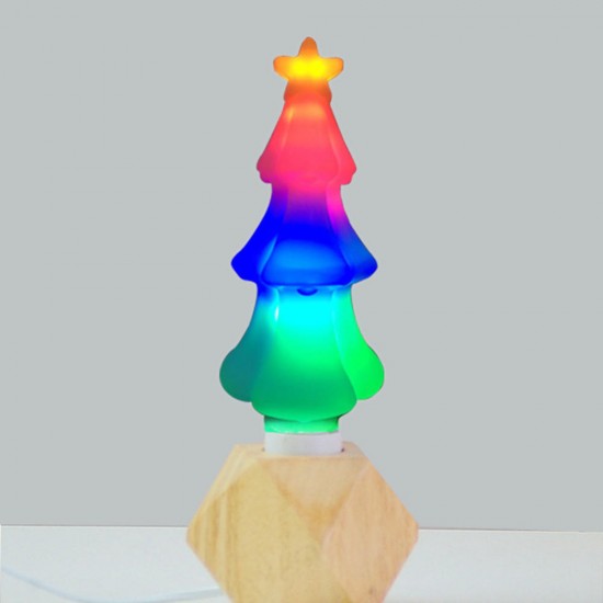 AC85-265V E27 1W RGB+Yellow Christmas Tree Shape LED Light Bulb for Holiday Decor AC85-265V E27 1W RGB+Yellow Christmas Tree Shape LED Light Bulb for Holiday Decor