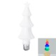 AC85-265V E27 1W RGB+Yellow Christmas Tree Shape LED Light Bulb for Holiday Decor