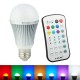E27 9W Color Changing LED Globe Light Bulb with 2.4G Wireless Remote Controller AC85-265V E27 9W Color Changing LED Globe Light Bulb with 2.4G Wireless Remote Controller AC85-265V