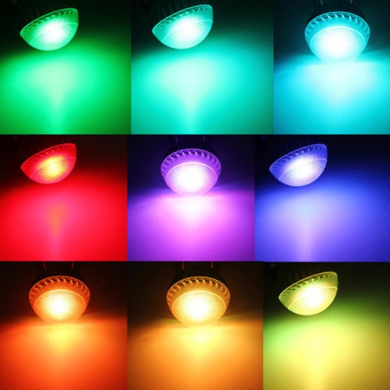 B22/E27/E14 5W RGB Remote Controlled Colour Changing LED Light Bulb AC 85-265V