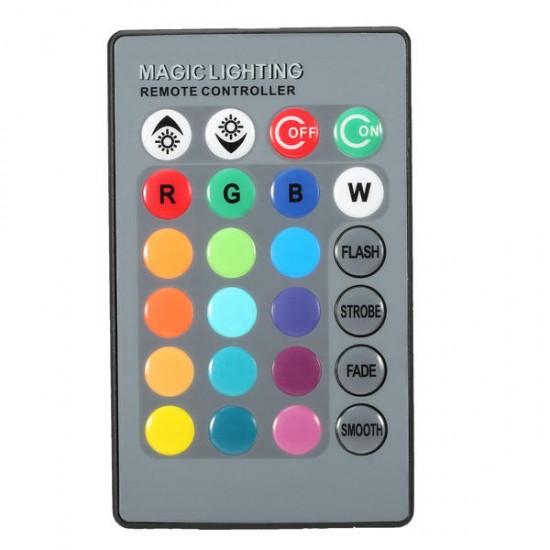 B22/E27/E14 5W RGB Remote Controlled Colour Changing LED Light Bulb AC 85-265V