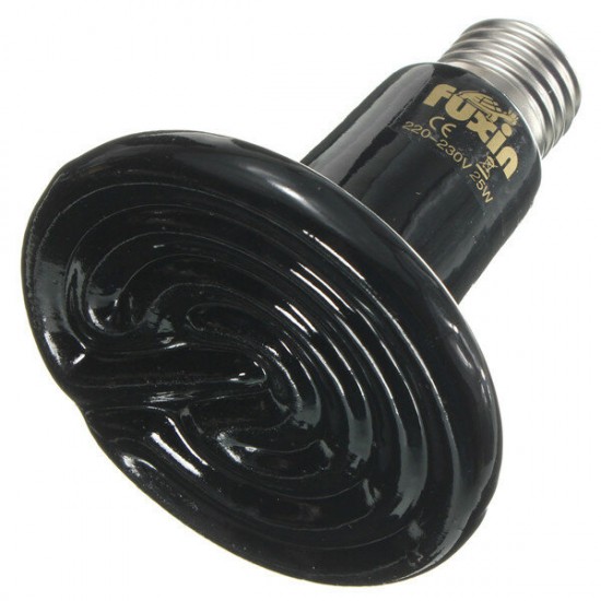 Diameter 90mm Ceramic Emitter Heated Pet Appliances Reptile Heat Lamp Black 25W/50W/75W/100W/150W/200W AC 220V Diameter 90mm Ceramic Emitter Heated Pet Appliances Reptile Heat Lamp Black 25W/50W/75W/100W/150W/200W AC 220V