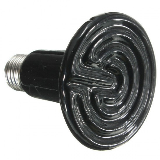 Diameter 90mm Ceramic Emitter Heated Pet Appliances Reptile Heat Lamp Black 25W/50W/75W/100W/150W/200W AC 220V Diameter 90mm Ceramic Emitter Heated Pet Appliances Reptile Heat Lamp Black 25W/50W/75W/100W/150W/200W AC 220V