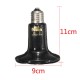 Diameter 90mm Ceramic Emitter Heated Pet Appliances Reptile Heat Lamp Black 25W/50W/75W/100W/150W/200W AC 220V