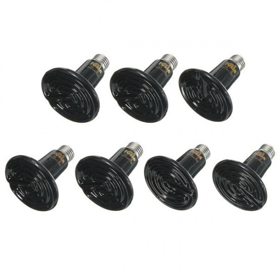 Diameter 90mm Ceramic Emitter Heated Pet Appliances Reptile Heat Lamp Black 25W/50W/75W/100W/150W/200W AC 220V Diameter 90mm Ceramic Emitter Heated Pet Appliances Reptile Heat Lamp Black 25W/50W/75W/100W/150W/200W AC 220V