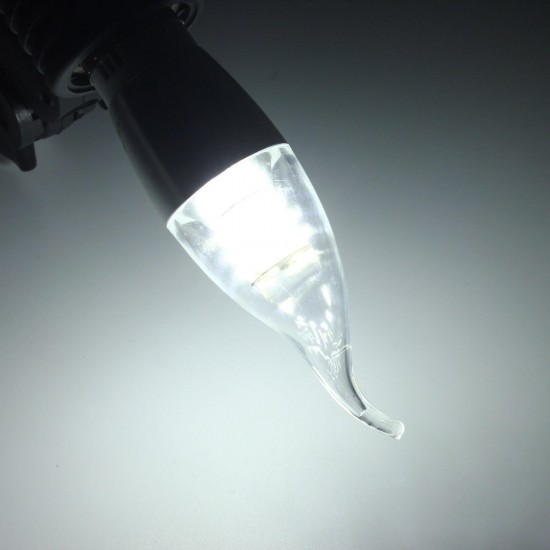 Dimmable E27 E14 E12 7W 60 SMD 3014 LED Pure White Warm White Sliver Candle Light Lamp Bulb AC110V Dimmable E27 E14 E12 7W 60 SMD 3014 LED Pure White Warm White Sliver Candle Light Lamp Bulb AC110V