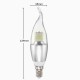 Dimmable E27 E14 E12 7W 60 SMD 3014 LED Pure White Warm White Sliver Candle Light Lamp Bulb AC110V Dimmable E27 E14 E12 7W 60 SMD 3014 LED Pure White Warm White Sliver Candle Light Lamp Bulb AC110V