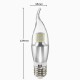 Dimmable E27 E14 E12 7W 60 SMD 3014 LED Pure White Warm White Sliver Candle Light Lamp Bulb AC110V Dimmable E27 E14 E12 7W 60 SMD 3014 LED Pure White Warm White Sliver Candle Light Lamp Bulb AC110V