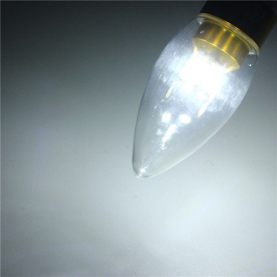 E12/E14/E27 3W Non-Dimmable LED Candle Golden Light Bulb White/Warm White 85-265V E12/E14/E27 3W Non-Dimmable LED Candle Golden Light Bulb White/Warm White 85-265V