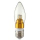 E12/E14/E27 3W Non-Dimmable LED Candle Golden Light Bulb White/Warm White 85-265V E12/E14/E27 3W Non-Dimmable LED Candle Golden Light Bulb White/Warm White 85-265V