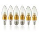 E12/E14/E27 3W Non-Dimmable LED Candle Golden Light Bulb White/Warm White 85-265V E12/E14/E27 3W Non-Dimmable LED Candle Golden Light Bulb White/Warm White 85-265V