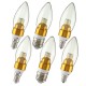 E12/E14/E27 3W Non-Dimmable LED Candle Golden Light Bulb White/Warm White 85-265V