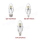 E14 E12 E27 7W 470LM 60 SMD 3014 LED White Warm White Glass Candle Bulb Light Non-Dimmable AC85-265V E14 E12 E27 7W 470LM 60 SMD 3014 LED White Warm White Glass Candle Bulb Light Non-Dimmable AC85-265V