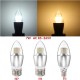 E14 E12 E27 7W 470LM 60 SMD 3014 LED White Warm White Glass Candle Bulb Light Non-Dimmable AC85-265V E14 E12 E27 7W 470LM 60 SMD 3014 LED White Warm White Glass Candle Bulb Light Non-Dimmable AC85-265V