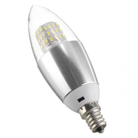 E14 E12 E27 7W 470LM 60 SMD 3014 LED White Warm White Glass Candle Bulb Light Non-Dimmable AC85-265V E14 E12 E27 7W 470LM 60 SMD 3014 LED White Warm White Glass Candle Bulb Light Non-Dimmable AC85-265V