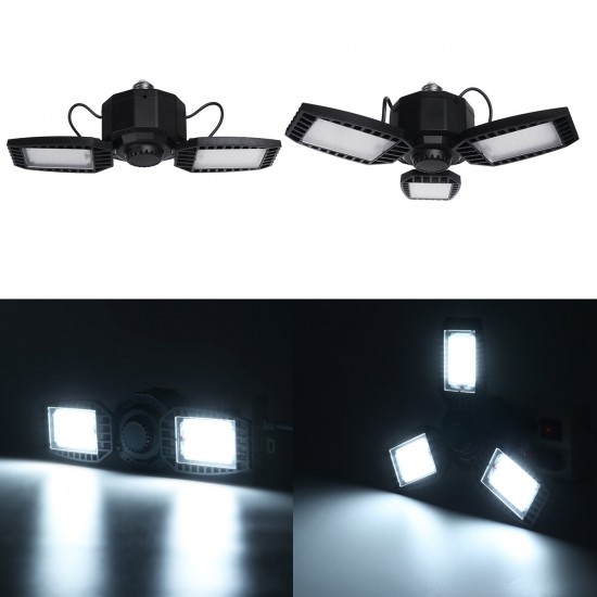 E26/E27 64/96LED Foldable LED Garage Light Workshop Supermarket Gym Lamp