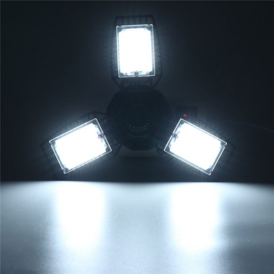 E26/E27 64/96LED Foldable LED Garage Light Workshop Supermarket Gym Lamp