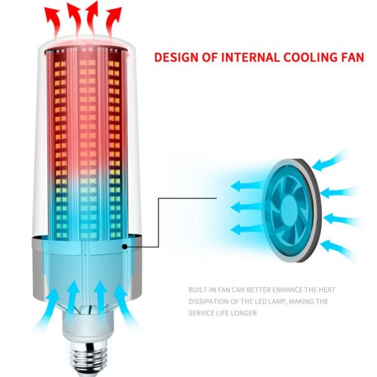 E27 120W No Strobe Energy-saving Fan Cooling 366 LED Corn Light Bulb for Home Garden AC100-277V E27 120W No Strobe Energy-saving Fan Cooling 366 LED Corn Light Bulb for Home Garden AC100-277V