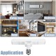 E27 12W T-shaped SMD2835 Pure White Adjustable LED Light Bulb Energy Saving Lamp AC85-265V E27 12W T-shaped SMD2835 Pure White Adjustable LED Light Bulb Energy Saving Lamp AC85-265V