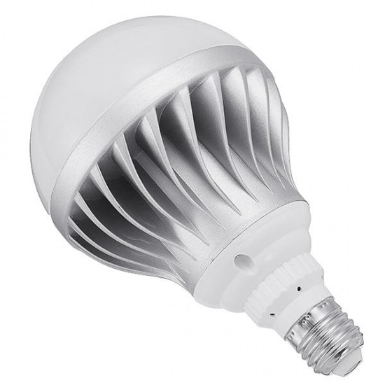 E27 15W 24W SMD5730 Pure White Silver Shell Aluminum LED Global Light Bulb AC85-265V