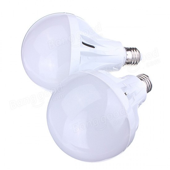 E27 15W 55 SMD 2835 Pure White/Warm White LED Globe Light Bulb 110V