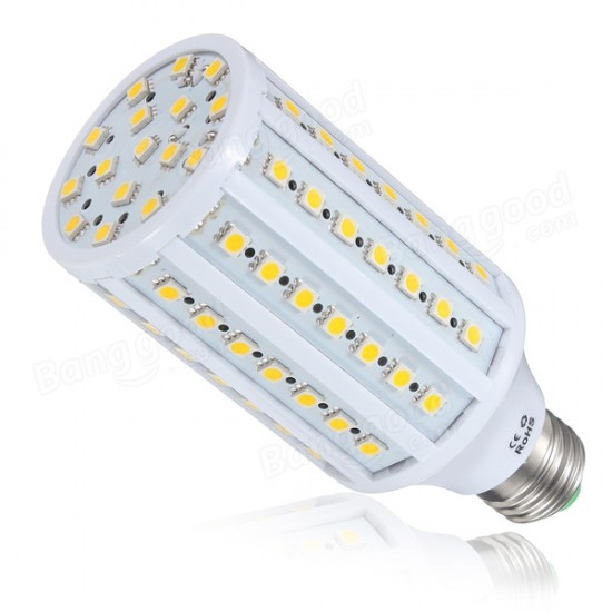 E27 15W 86 SMD 5050 White/Warm White LED Corn Light Bulbs AC 110V