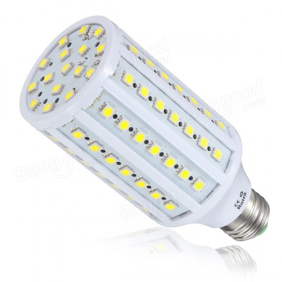 E27 15W 86 SMD 5050 White/Warm White LED Corn Light Bulbs AC 110V