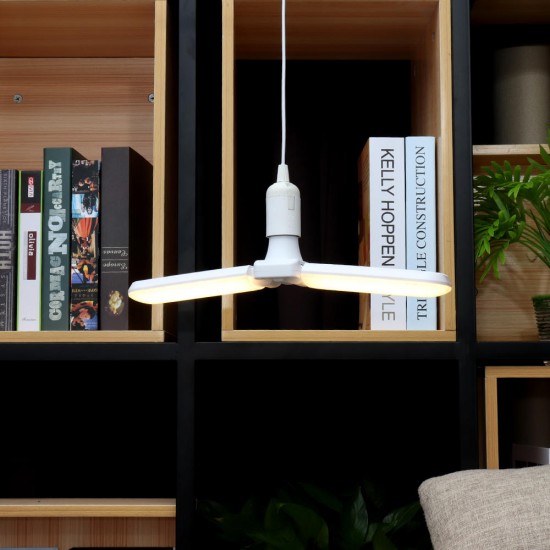 E27 26W Two-leaf Foldable Indoor Home Adjustable Ceiling 152LED Fan Light Bulb AC95-265V E27 26W Two-leaf Foldable Indoor Home Adjustable Ceiling 152LED Fan Light Bulb AC95-265V