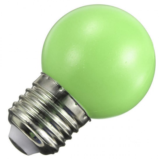 E27 2W PE Frosted LED Globe Colorful White/Red/Green/Blue/Ylellow Lamp AC110-240V