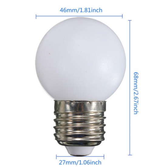 E27 2W PE Frosted LED Globe Colorful White/Red/Green/Blue/Ylellow Lamp AC110-240V E27 2W PE Frosted LED Globe Colorful White/Red/Green/Blue/Ylellow Lamp AC110-240V