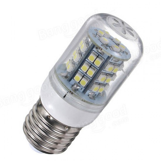 E27 3W Pure White 48 SMD 3528 LED Energy Saving Corn Bulb 200-240V