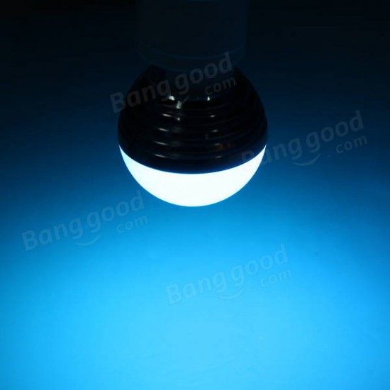 E27 3W 16 Color Change RGB LED Ball Bulb lamp 85-265V +IR Remote