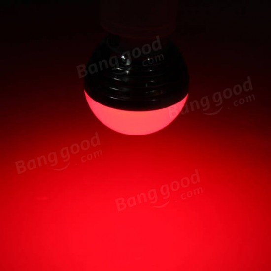 E27 3W 16 Color Change RGB LED Ball Bulb lamp 85-265V +IR Remote