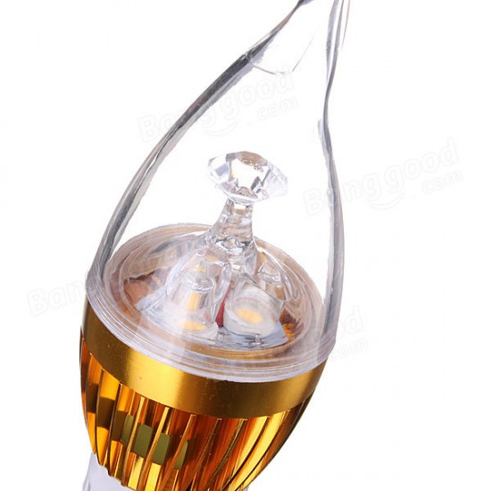 E27 3W AC85-265V White/Warm White Golden Cover LED Candle Light Bulb E27 3W AC85-265V White/Warm White Golden Cover LED Candle Light Bulb