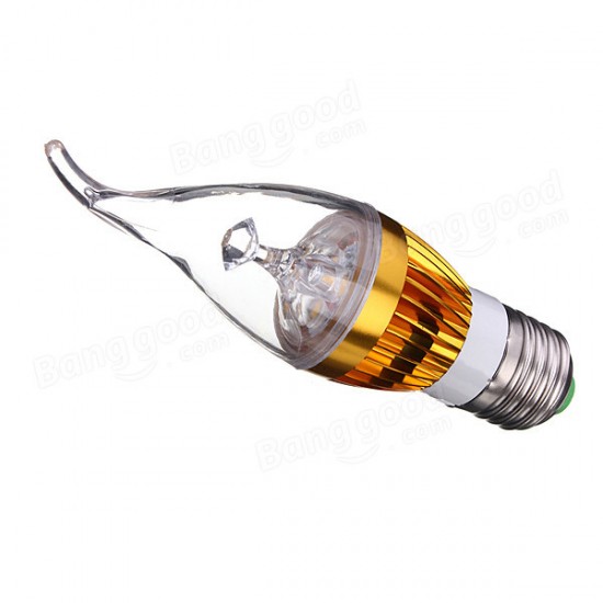 E27 3W AC85-265V White/Warm White Golden Cover LED Candle Light Bulb E27 3W AC85-265V White/Warm White Golden Cover LED Candle Light Bulb