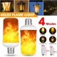 E27 3W LED Flame Effect Fire Light Bulb Gravity Sensor Lamp Party Home Decoration AC85-265V