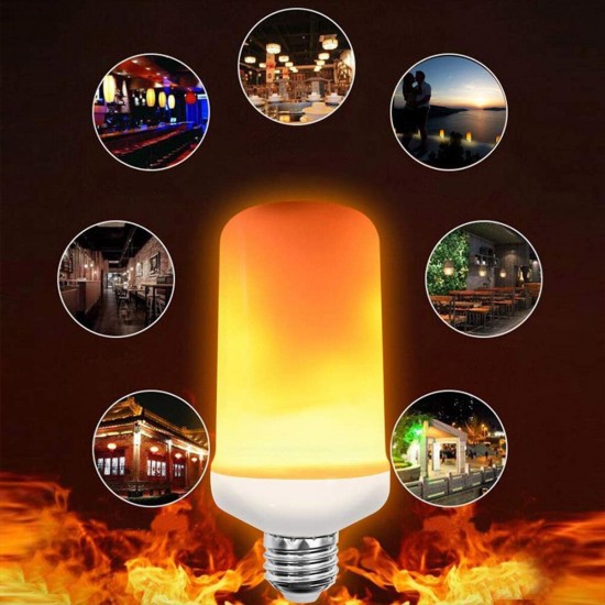 E27 3W LED Flame Effect Fire Light Bulb Gravity Sensor Lamp Party Home Decoration AC85-265V E27 3W LED Flame Effect Fire Light Bulb Gravity Sensor Lamp Party Home Decoration AC85-265V